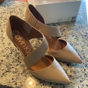 Calvin Klein Nude Heels 9W